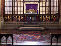 Painted panels at Christ Church, Istanbul